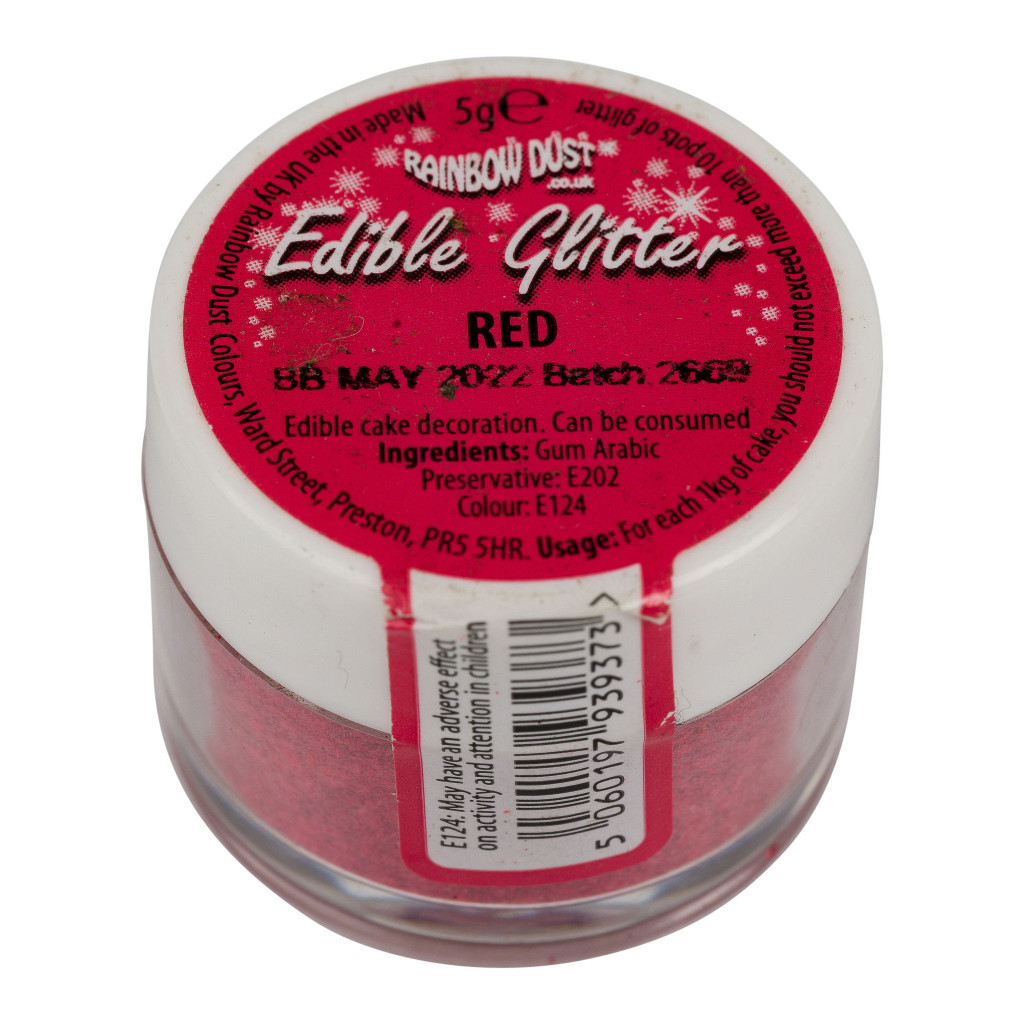 Glitter Red Edible
