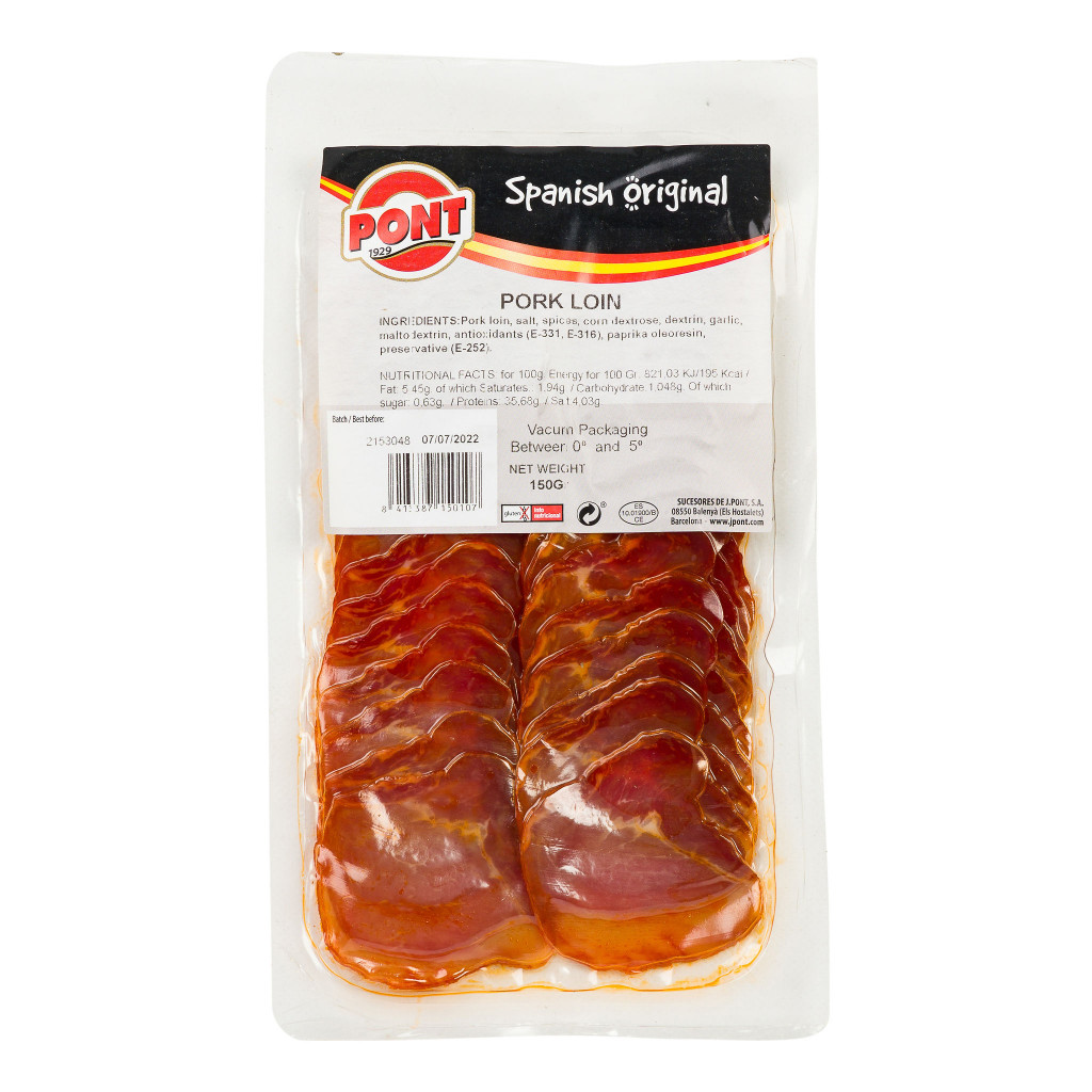 Lomo Cured Pork Loin Sliced