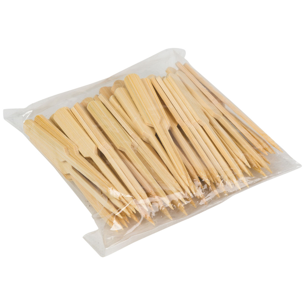 Skewers White Bamboo 90mm