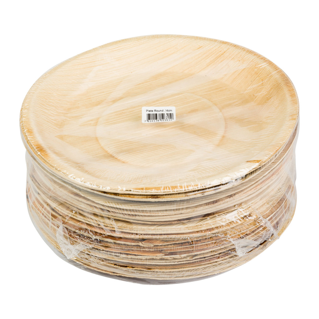 Plate Round Palm Leaf 24cm