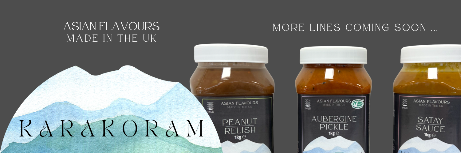 Banner showing Karakoram sauce range